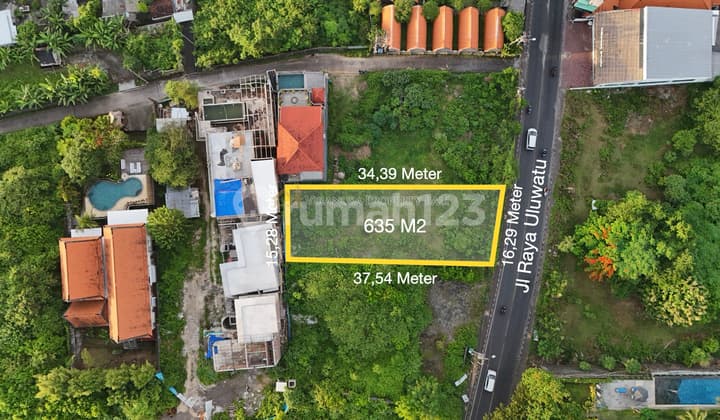 Tanah Prime Mainroad - Jl Raya Uluwatu - Size Kecil 635M2