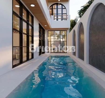 Jual Villa Primary 3 Kamar Infinity Corner Villa, Taman Mumbul Nusa Dua (unit 12) - For Sale