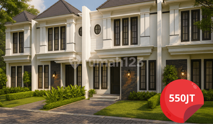 Rumah 2 Lantai American Classic di Jl. Pengadilan Km 9 Palembang