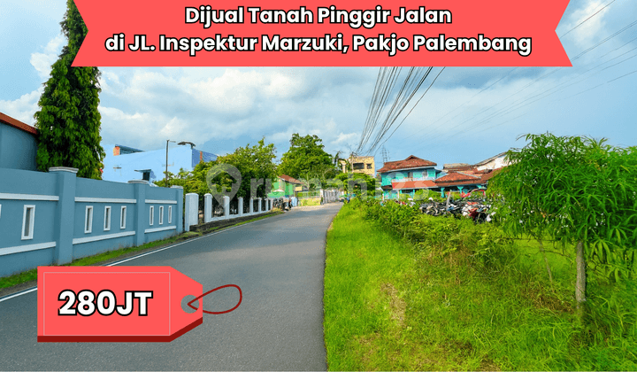 DIJUAL TANAH PINGGIR JALAN PAKJO PALEMBANG