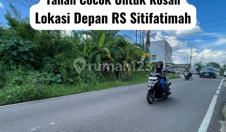 Prime Land in Front of Siti Fatimah, Central Palembang