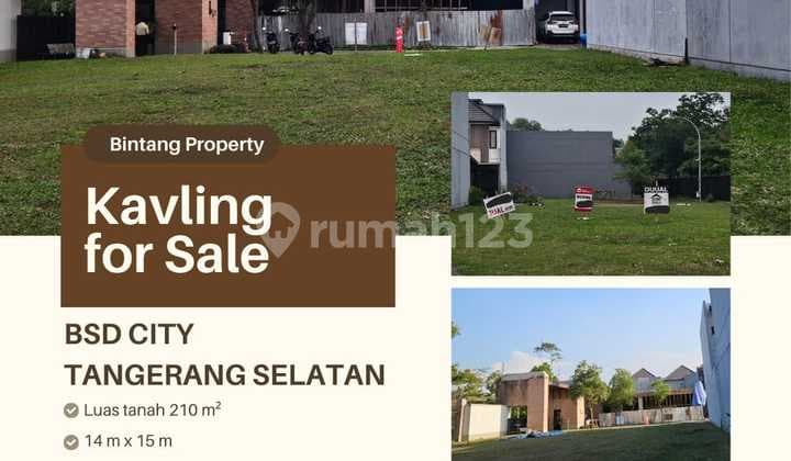 Tanah Kavling di Bsd Tangerang Selatan PPJB 210M² Nego