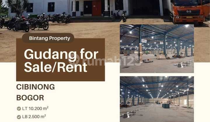 Dijual Dan Disewakan Gudang Di Cibinong Bogor Dekat Tol Citeureup