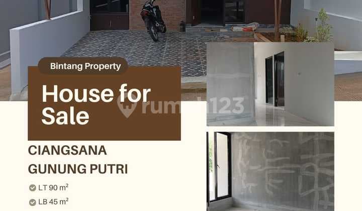 Dijual Rumah Di Ciangsana Gunung Putri Dekat Tol Nagrak Kota Wisata