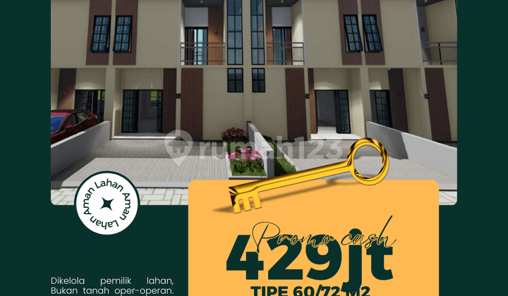 Rumah 2 Lantai Dekat Surabaya Free Smartdoor Lock