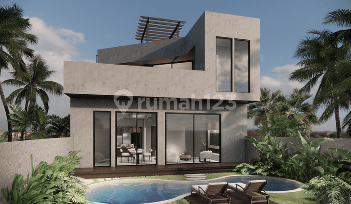 Vila Modern 3BR di Seseh dengan Rooftop Sea View & Kolam Renang