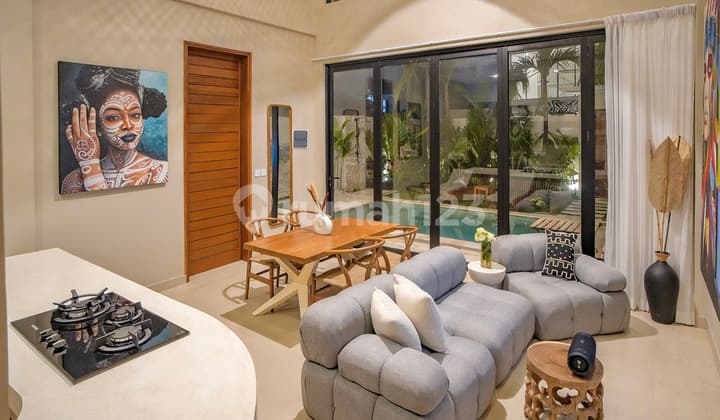 Vila 2Br Siap Huni - North Canggu, Kolam & Taman Tropis