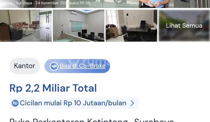 Ruko Perkantoran di Ketintang. Puri Regency Bisnis Center