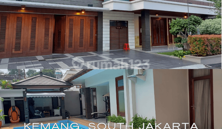 Affordable Grand Semi-Furnished House with Pool, Kemang, South Jakarta - Freehold Title
