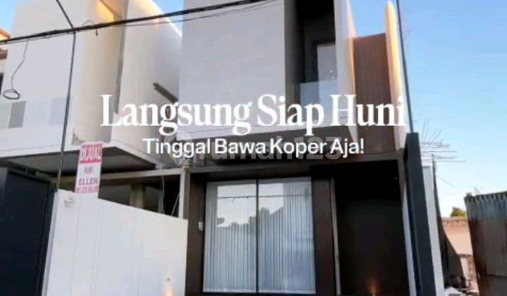 Dijual Rumah New Gress Full Furnish Modern Minimalis 2 Lantai Siap Huni di Mojoarum