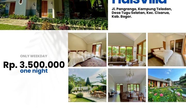 Disewakan Villa di The Pangrango Huis