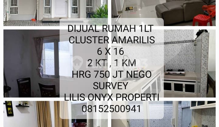 Dijual Rumah Cluster Amarilis Tanjung Bunga