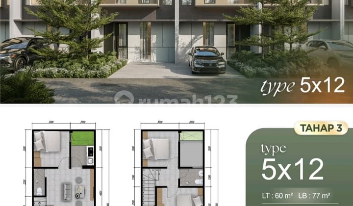 Rumah Baru 2 Lantai Park Sunrise Surabaya Timur Rungkut