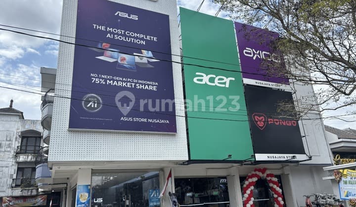 Ruko 3 Lantai Nol Raya Wr Supratman Klojen Dekat Letjen Sutoyo