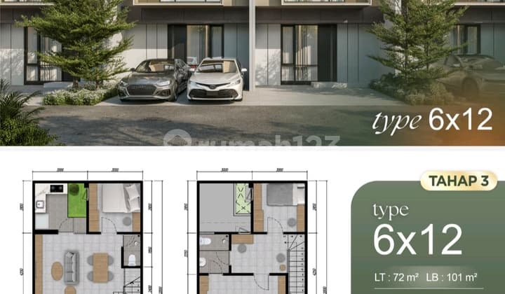 Rumah Baru 2 Lantai Park Sunrise Surabaya Timur Rungkut