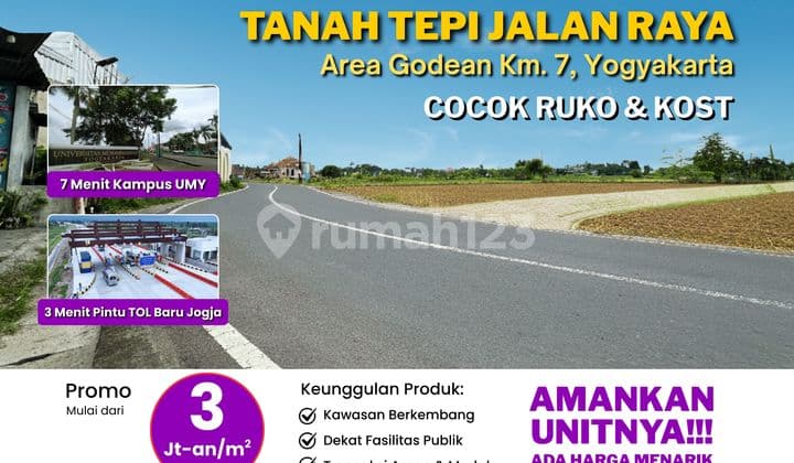 Tanah Pekarangan Strategis, 10 Menit Stasiun Tugu