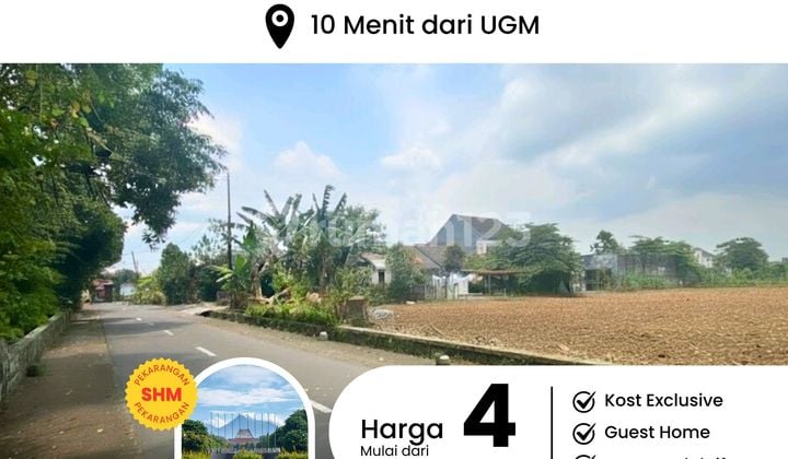 Tanah Jalan Damai, 10 Menit Kampus Ugm, Akses Jalan Lebar