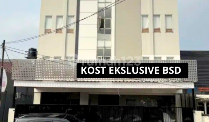 For Quick Sale Exclusive 3-Storey Boarding House Located by Road Access Near Toll, KRL Station, Pasmod, Hospital, etc. in BSD Tangsel.