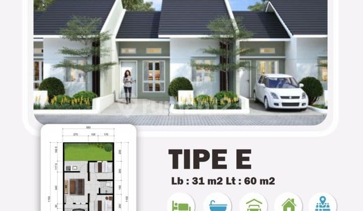 Unit Ready Stock Siap Huni Graha Mirai Type E