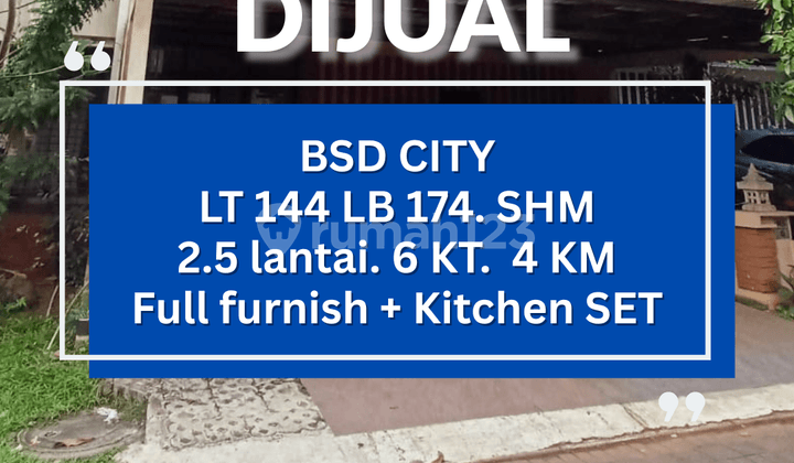 HARTA KARUN DIJUAL Foresta Naturale BSD City Full Furnish Tinggal bawa Koper