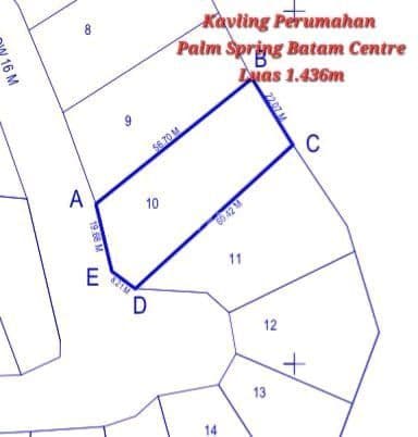 Dijual Cepat Kavling Palm Spring Siap Bangun