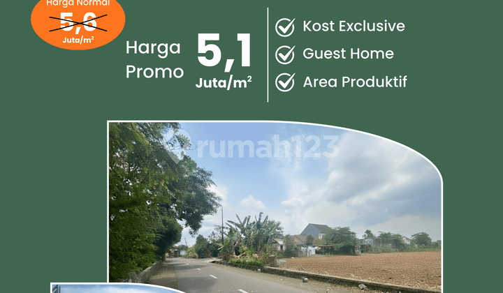 Tanah Jogja Premium Area Kampus UGM, Akses Jalan Lebar