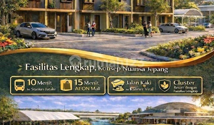 Rumah Mewah Springhill Yume Lagoonfull Furnish Dkt Stasiun Cisauk