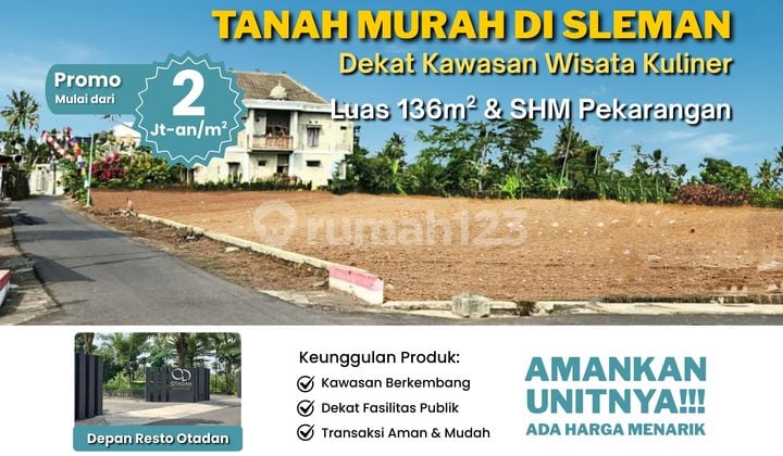 Tanah Murah di Sleman