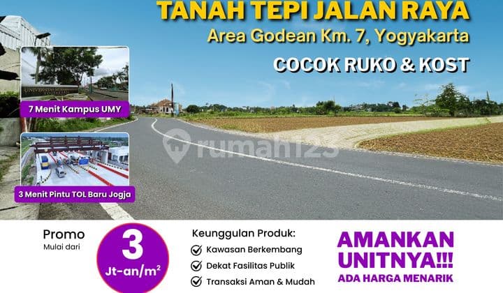 Land Near Tugu Jogja, Close to Malioboro, Roadside