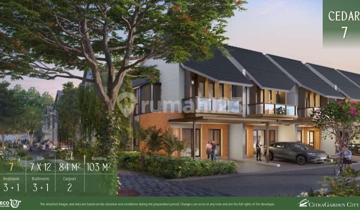 Dijual Rumah The Forestine Citra Garden City Alam Sutera