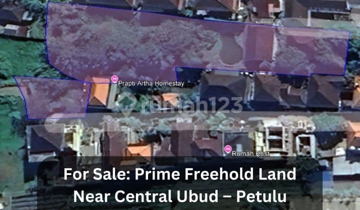 Tanah SHM dengan Bangunan Villa di Jalan Andong - Petulu - Ubud