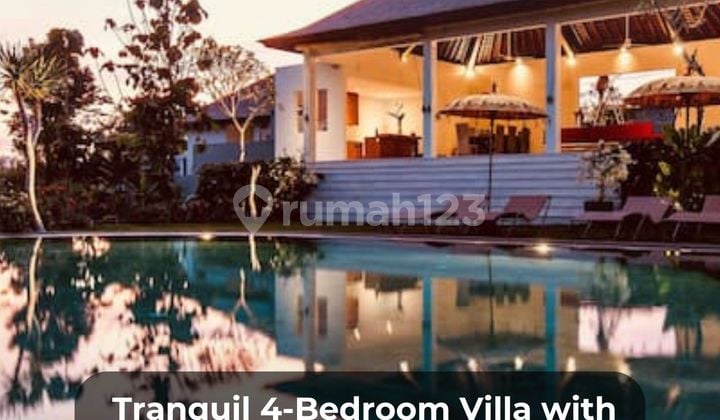 Tranquil 4-Bedroom Freehold Villa With Mount Agung Views