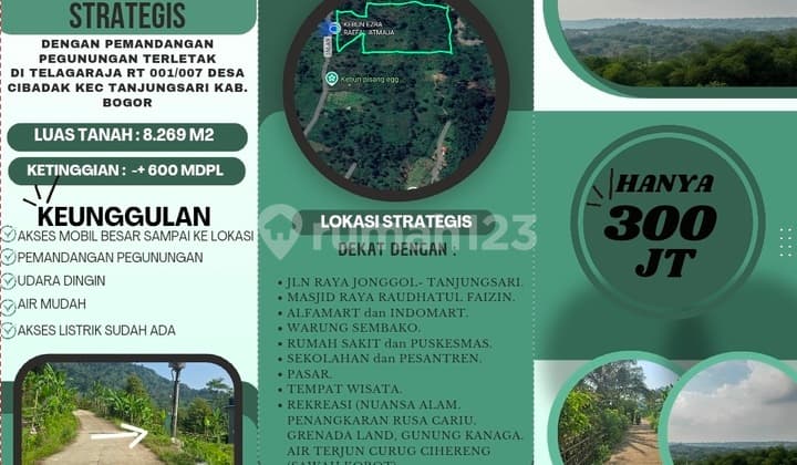 Dijual Tanah Murah Akses Mobil Besar