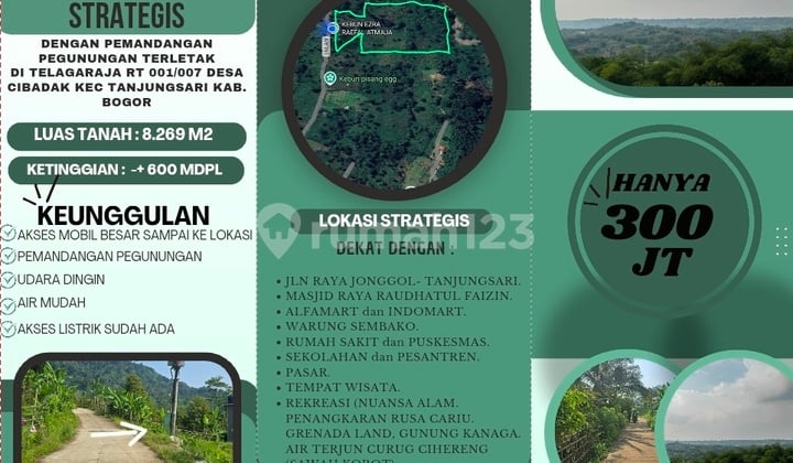 Dijual Tanah Murah Akses Mobil Besar