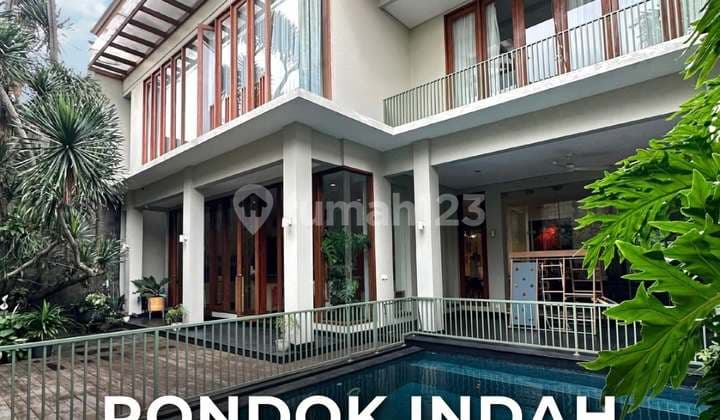 Pondok Indah Rumah Mewah Modern Tropis 3 Lantai