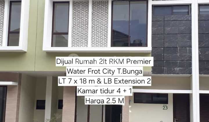 Rumah 2 Lantai Shm Siap Huni Di Water Front City . Tanjung Bunga