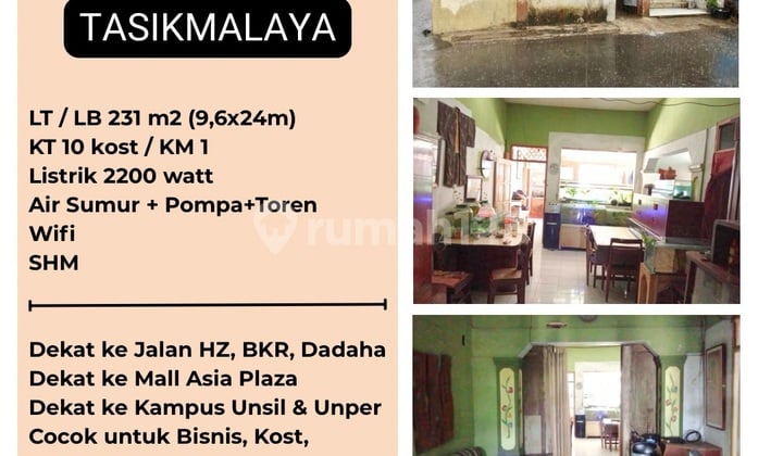 Dijual Cepat Rumah Kost Tasikmalaya Dekat Asia Plaza