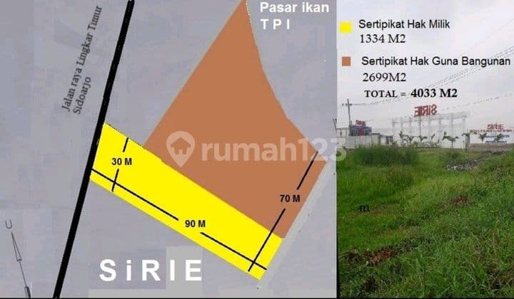 Large Land on East Ring Road Sidoarjo