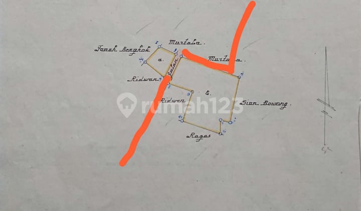Jual Tanah Datar Strategis- Bebas Banjir Dekat Jalan Utama