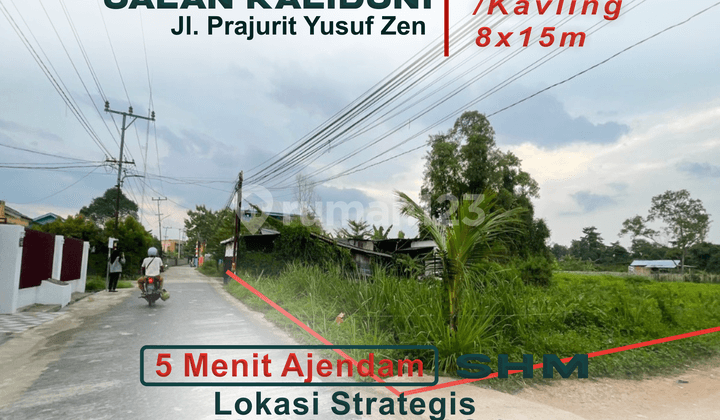 Tanah Pinggir Jl. Prajurit Yusuf Zen (Kalidoni) - 250 Juta Nego