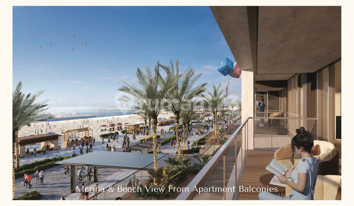 Cicil 51 Juta atau 4,4M Apartemen 4 Br Baru The Palm Beach View Laut di Riverwalk Island Pik