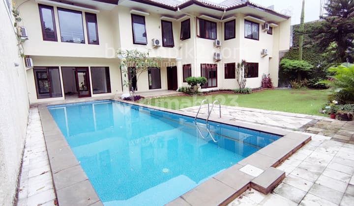 Sewa Rumah Mewah Pejanten Barat 800 M2 Ada Swimming Pool Pasar Minggu Jakarta Selatan
