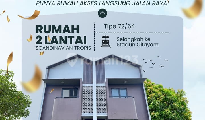 Harga Opening! Rumah 2 Lantai Dekat Citayam 750 Juta Nego