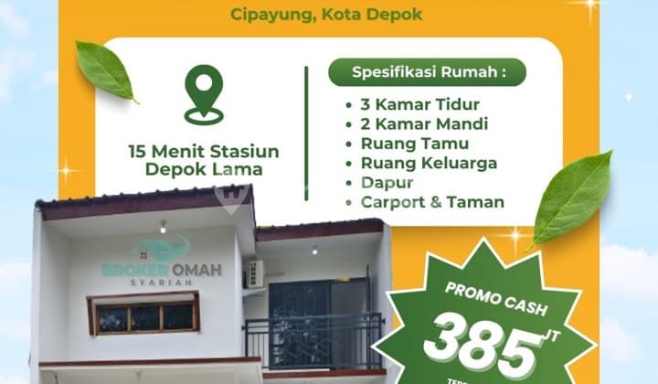 Rumah Baru 2 Lantai Pancoran Mas, Legalitas SHM, Promo Awal Tahun