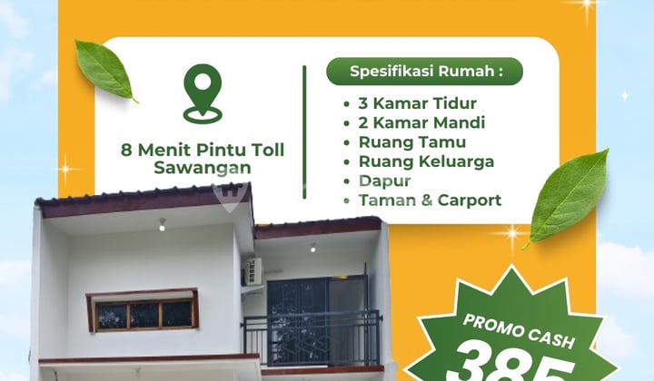 Rumah 2 Lantai di Pancoran Mas Depok, Dekat Tol Desari