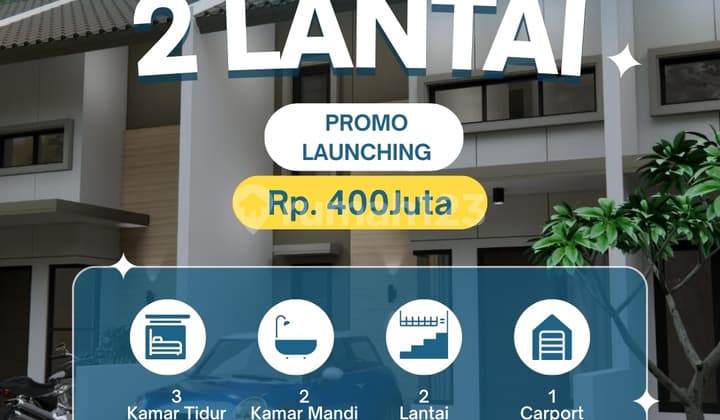 Rumah Modern Minimalis 2 Lantai Dekat Stasiun Citayam 10 Menit