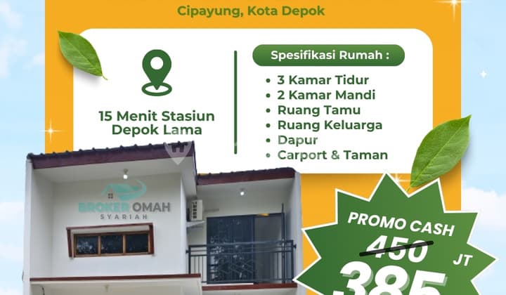 Only 2 Units Left, 2-Story House Special Price Pancoran Mas Depok