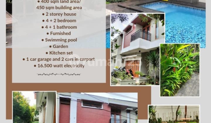 Rumah Mewah dengan Private Pool Furnished di Kemang, Jaksel