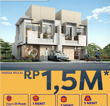 Hunian Terbaru Sinarmasland Rumah Izzi 1,5M-An Dekat Aeon & Ice BSD