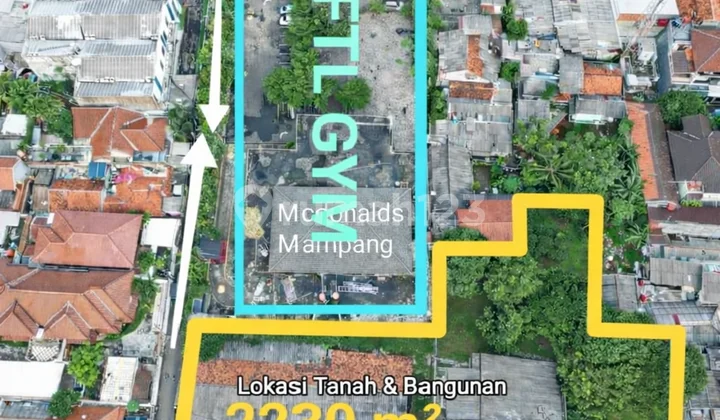 Bangunan Hitung Tanah Lahan Sangat Luas di Kawasan Prime Jakarta Selatan